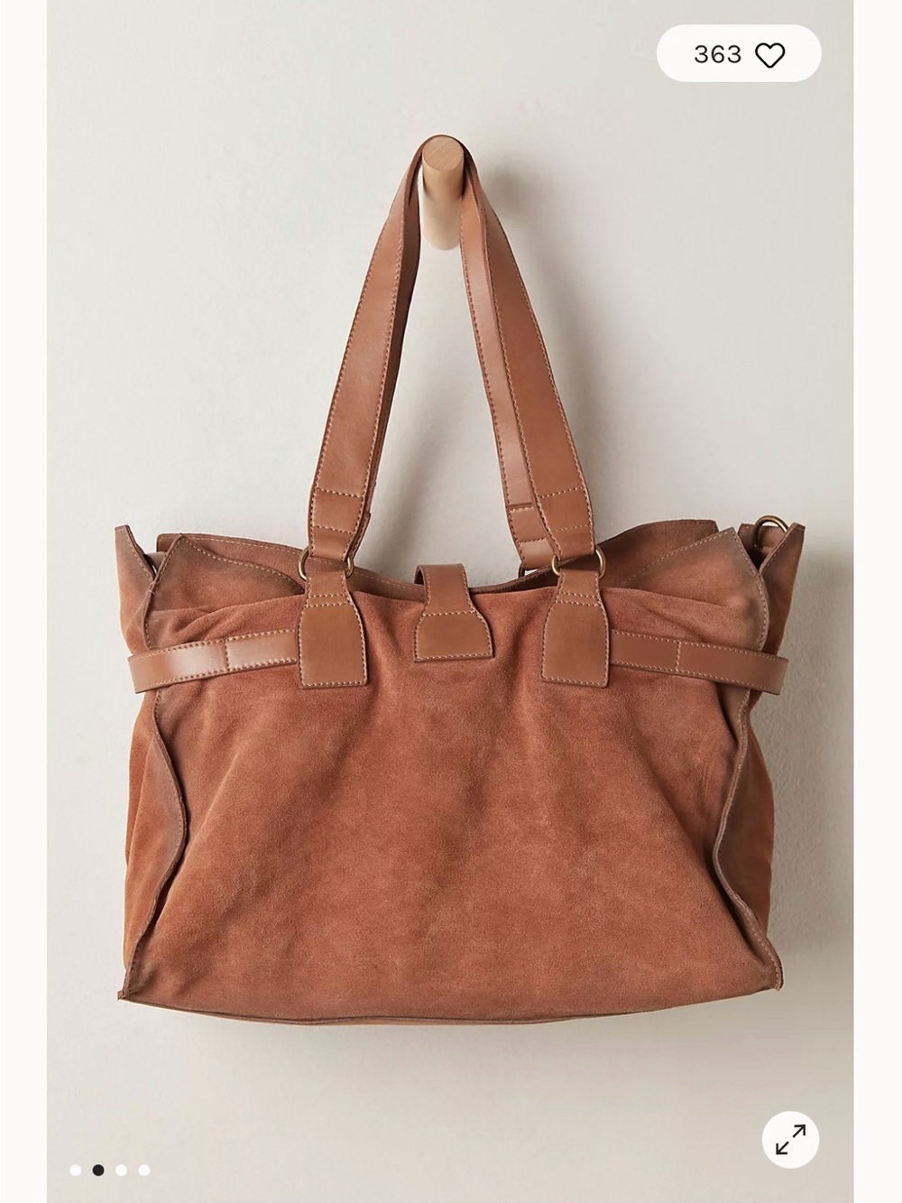 Free People Wild Thing Suede Tote - Picture 2 of 13